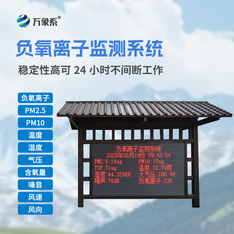 國產(chǎn)全自動負氧離子在線監(jiān)測系統(tǒng)